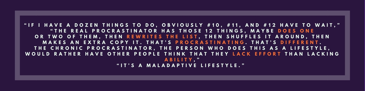chronic procrastination