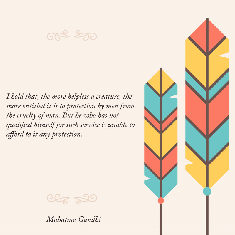 Mahatma gandhi quote on conservation