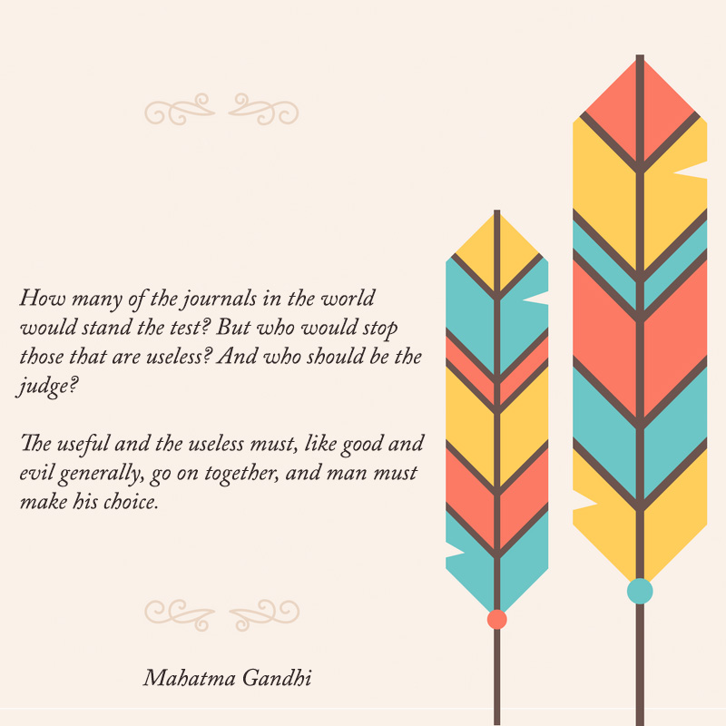 Mahatma gandhi quote on Journalism