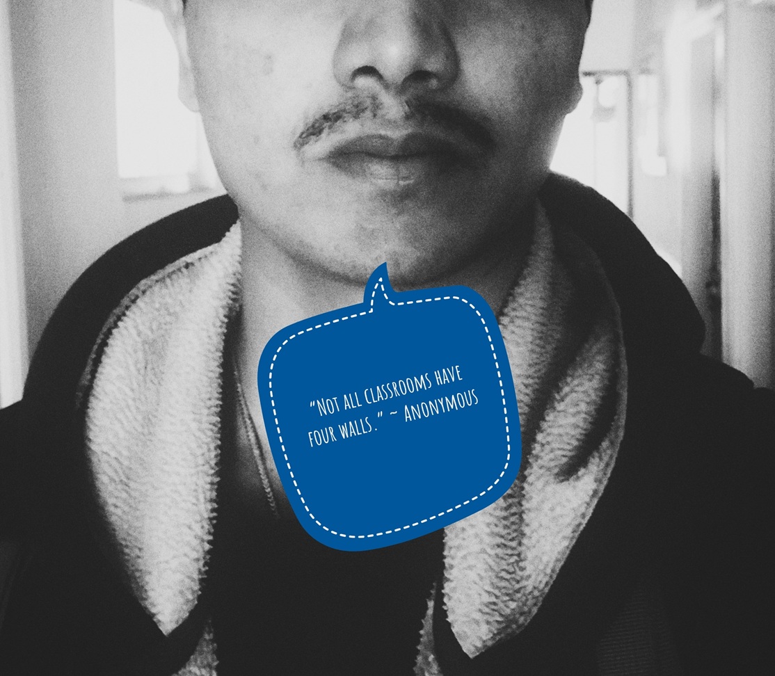 Abhishek Kale, Chief Seeker At Soulo, creative portrait, describing that not all learning happens in a classroom, life is a classroom